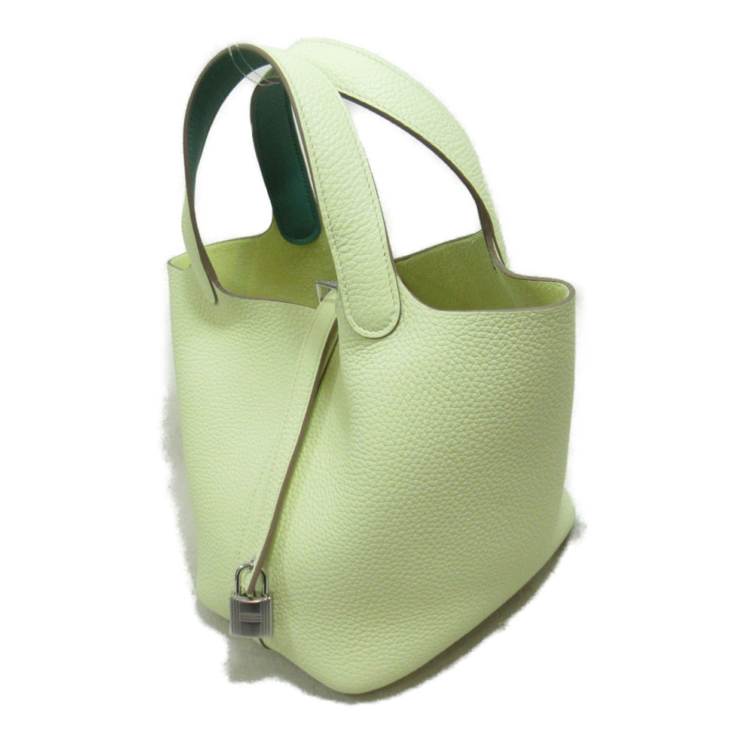 Hermes Picotin Lock PM Leather Handbag Green