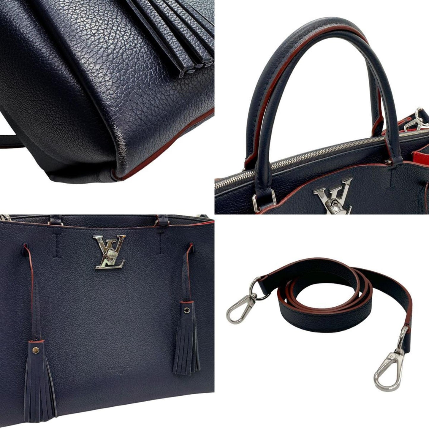 Louis Vuitton Lockme Leather Tote Bag ()