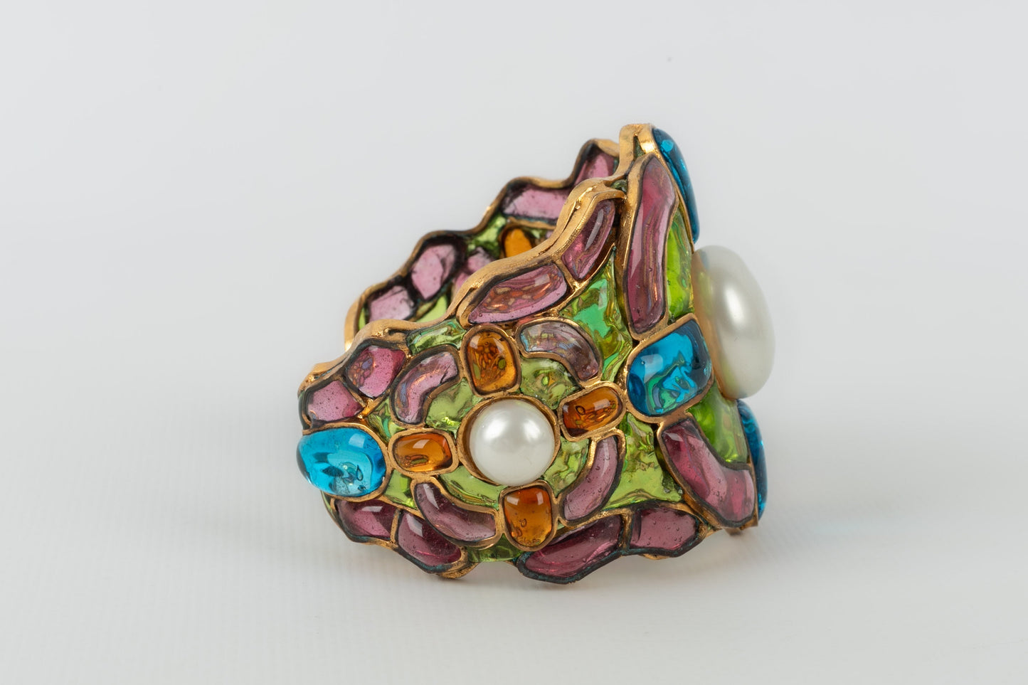 Bracelet en pâte de verre Chanel