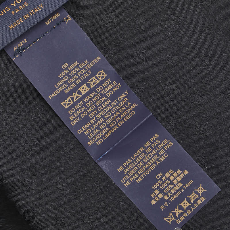 Louis Vuitton Mink Echarpe Go-gram Scarf M77866