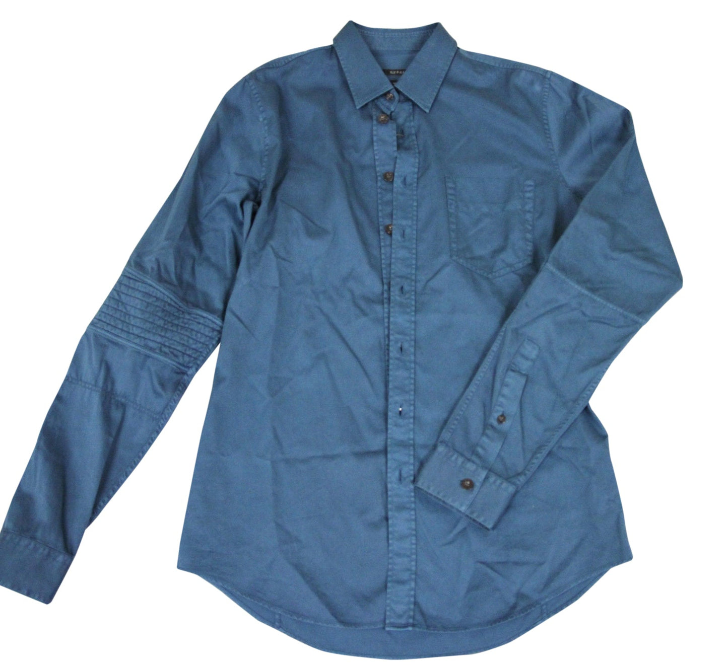 Gucci Men's Skinny Greenish Blue Cotton Dress Shirt