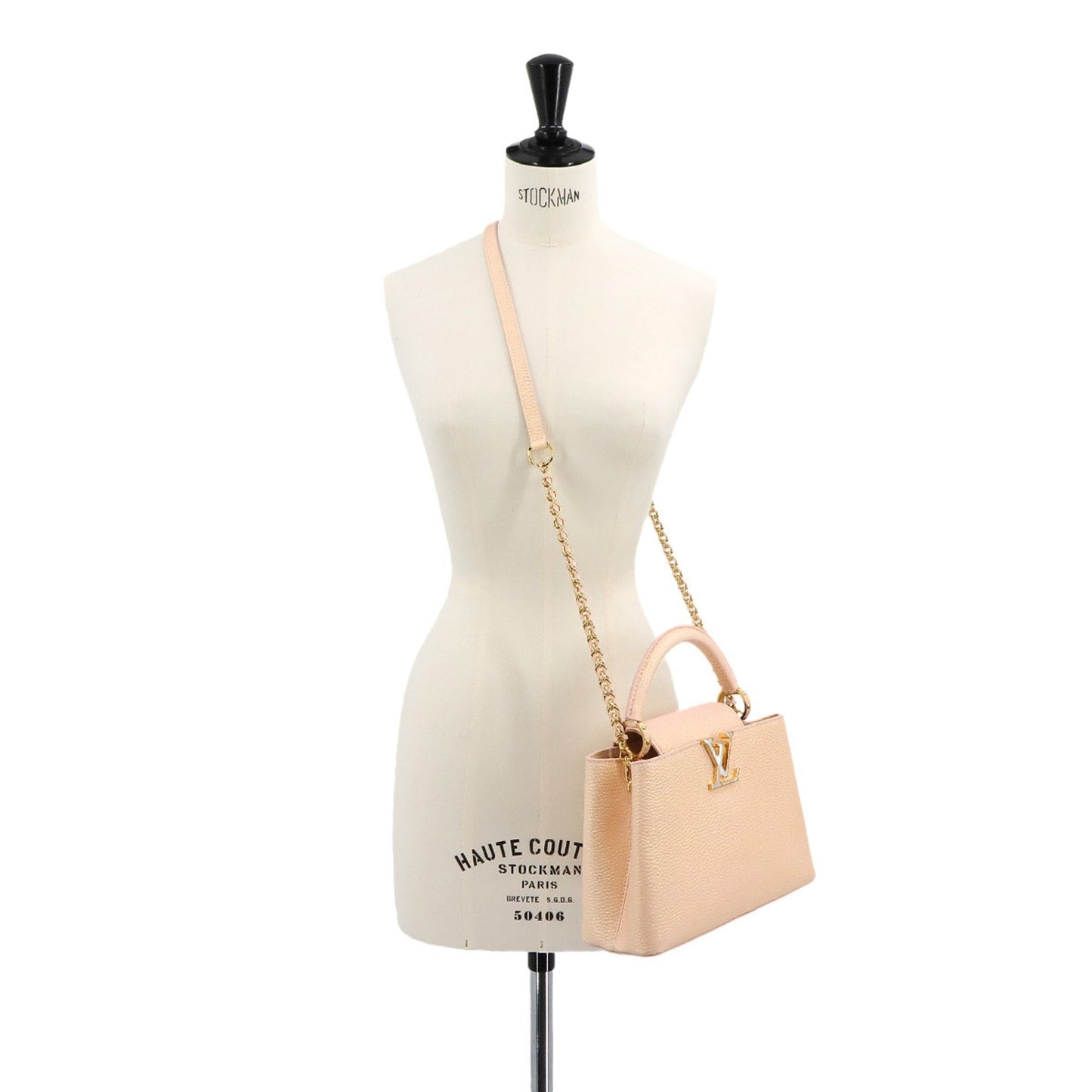 Louis Vuitton Capucines  Leather Shoulder Bag ()