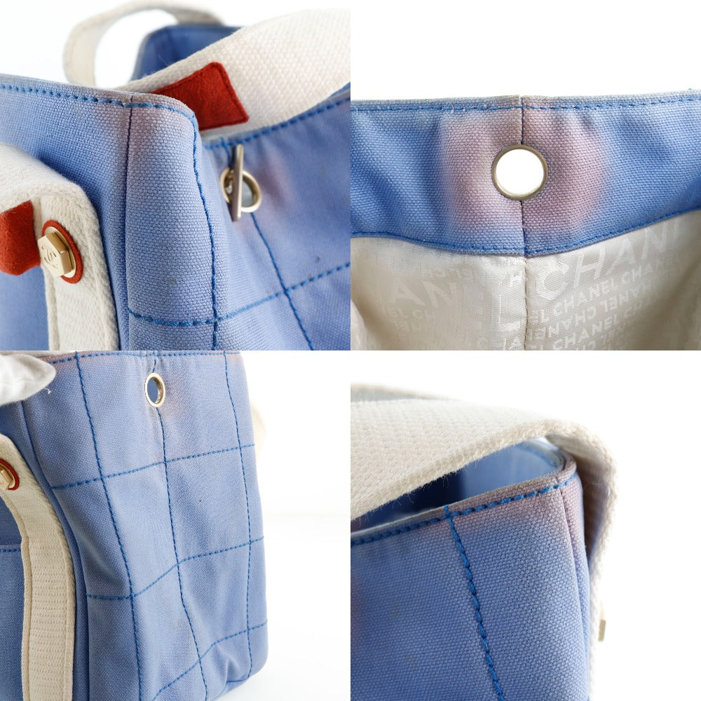 Chanel Blue Canvas handbag bag