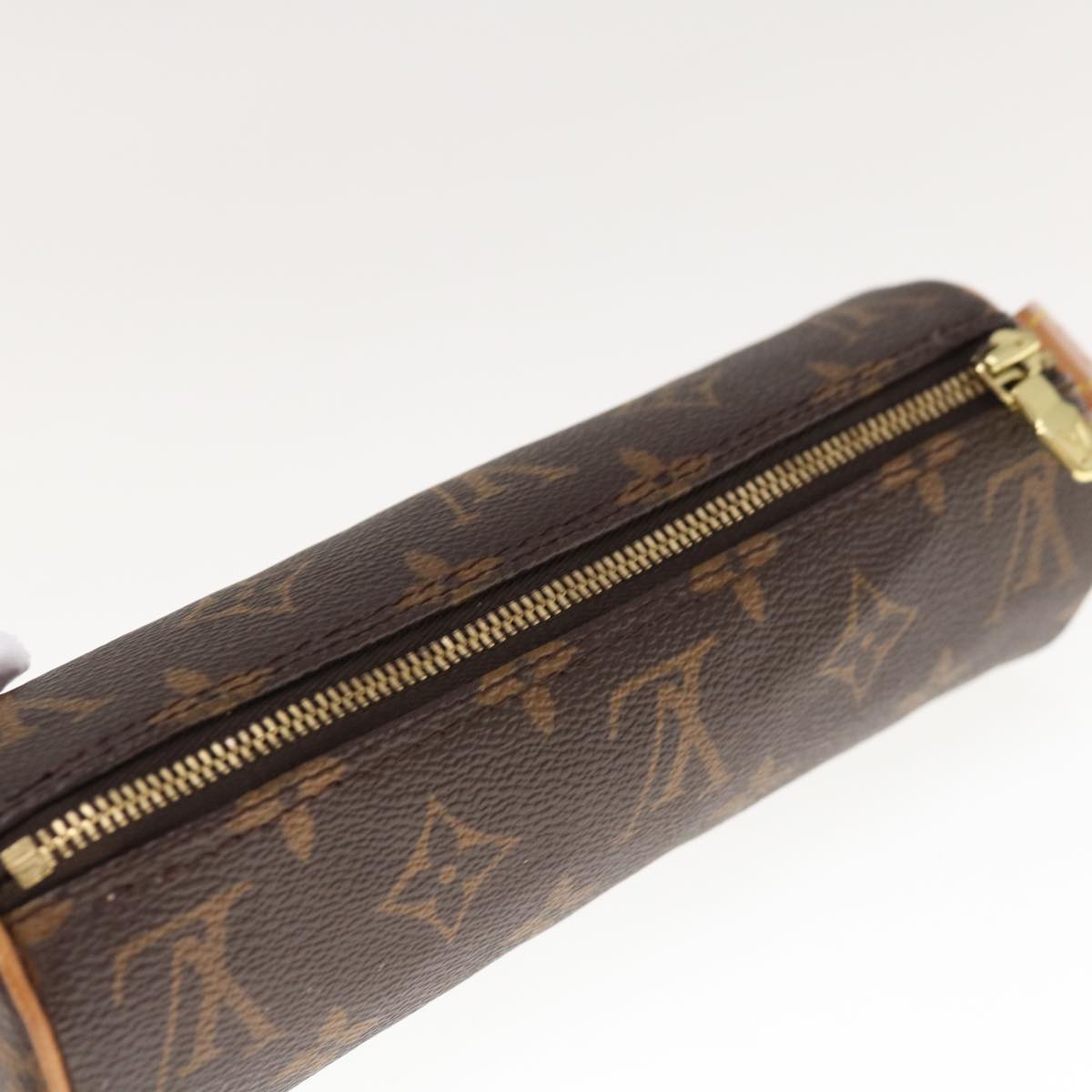 Louis Vuitton Trousse Rond Canvas Clutch Bag ()