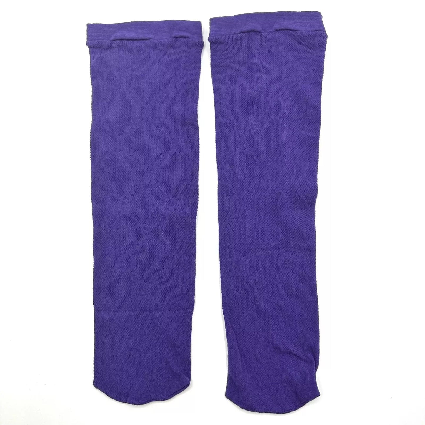 Gucci Women's Purple Lace Socks with Monogram GG Logo M/11/24-26cm