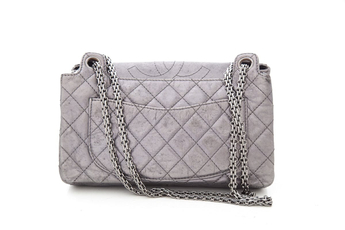 Chanel 2008 Silver Reissue Accordian Handbag