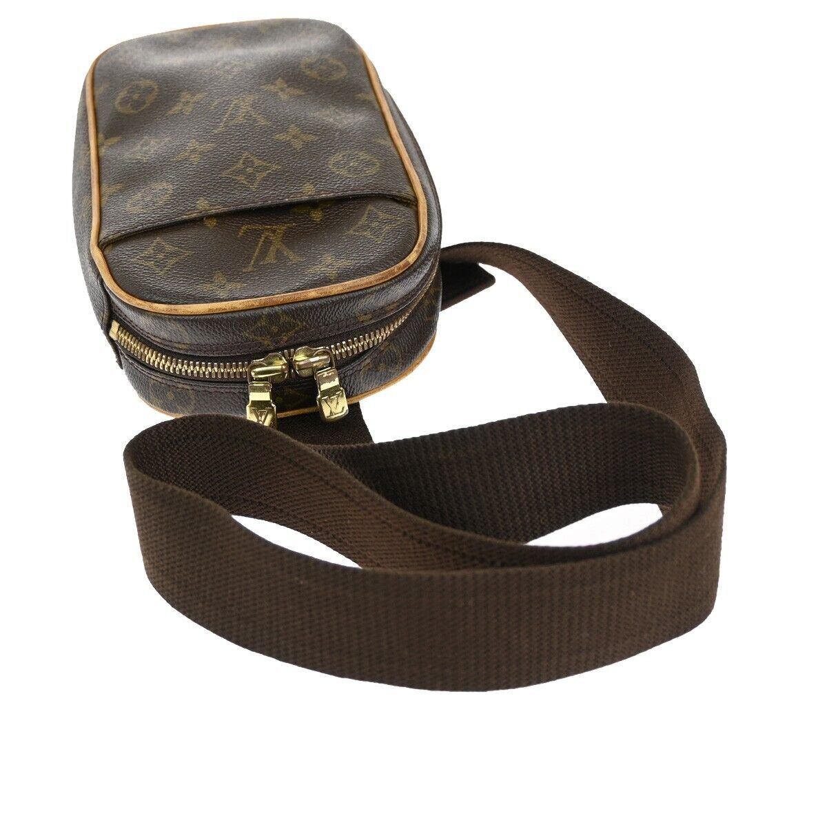 Louis Vuitton Pochette Gange Canvas Shoulder Bag ()