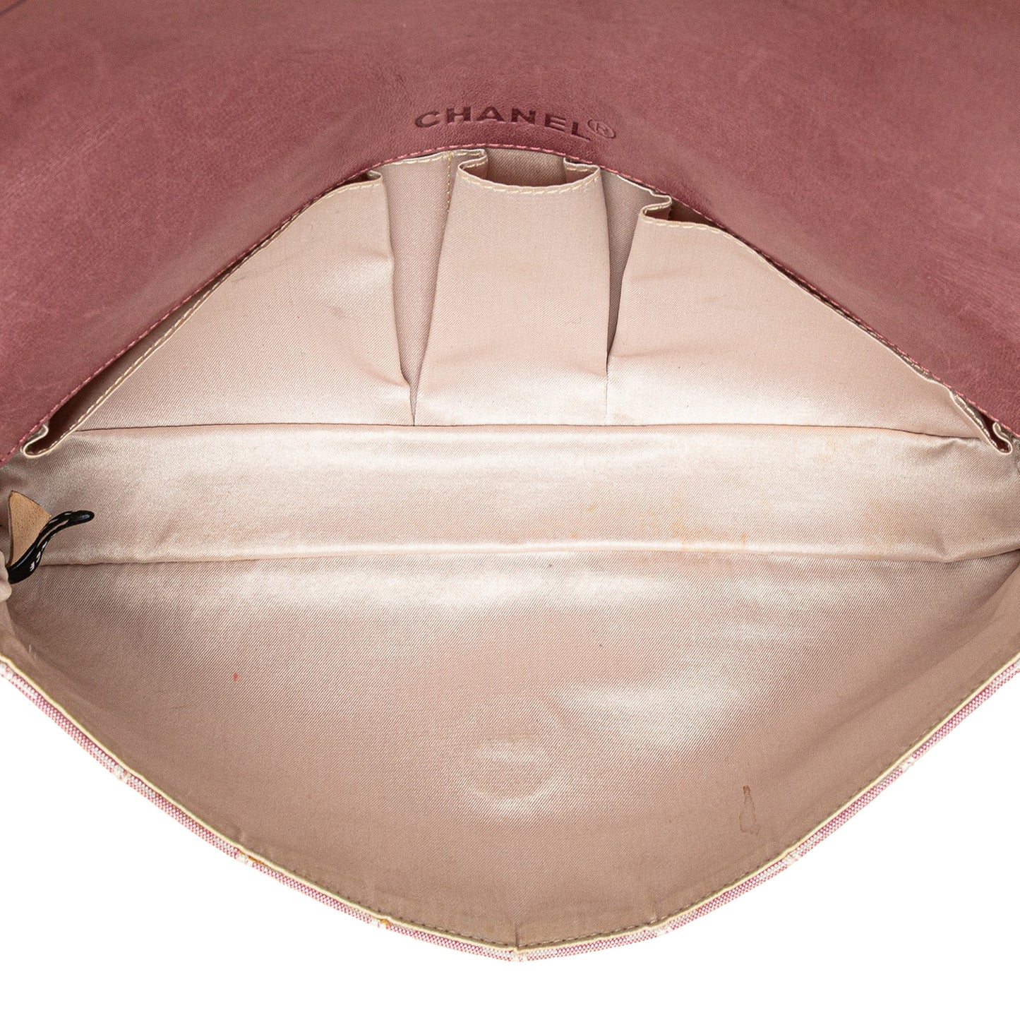 Pink Chanel Nylon New Travel Line East West Flap Shoulder Bag