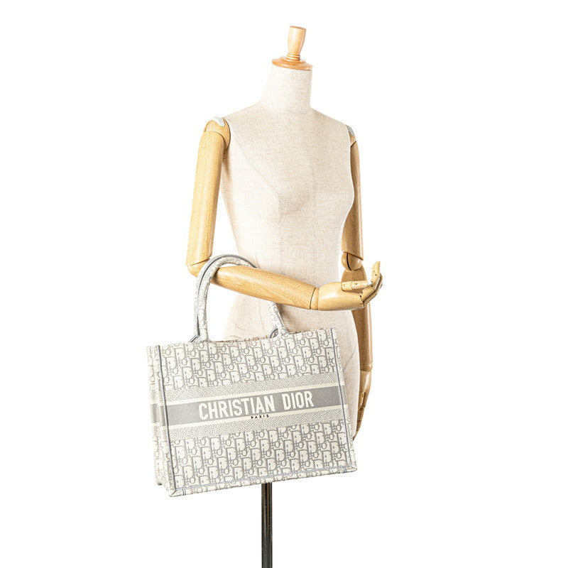 Christian Dior Book Tote Oblique Canvas Tote Bag