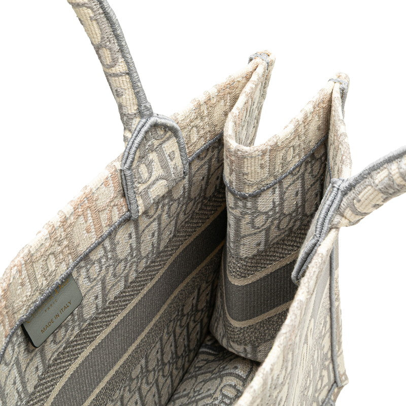 Christian Dior Book Tote Oblique Canvas Tote Bag