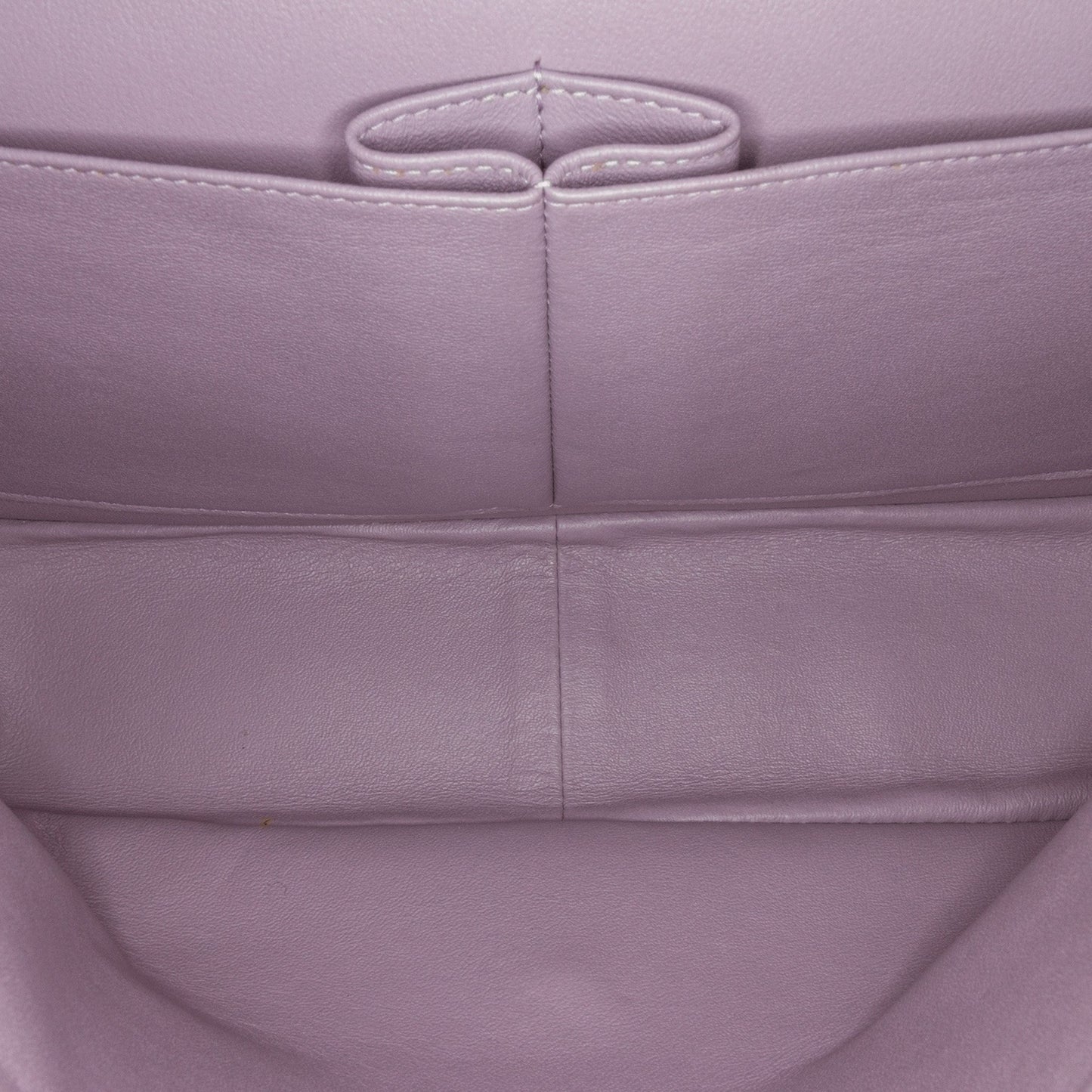 Purple Chanel Jumbo Classic Lambskin Double Flap Shoulder Bag