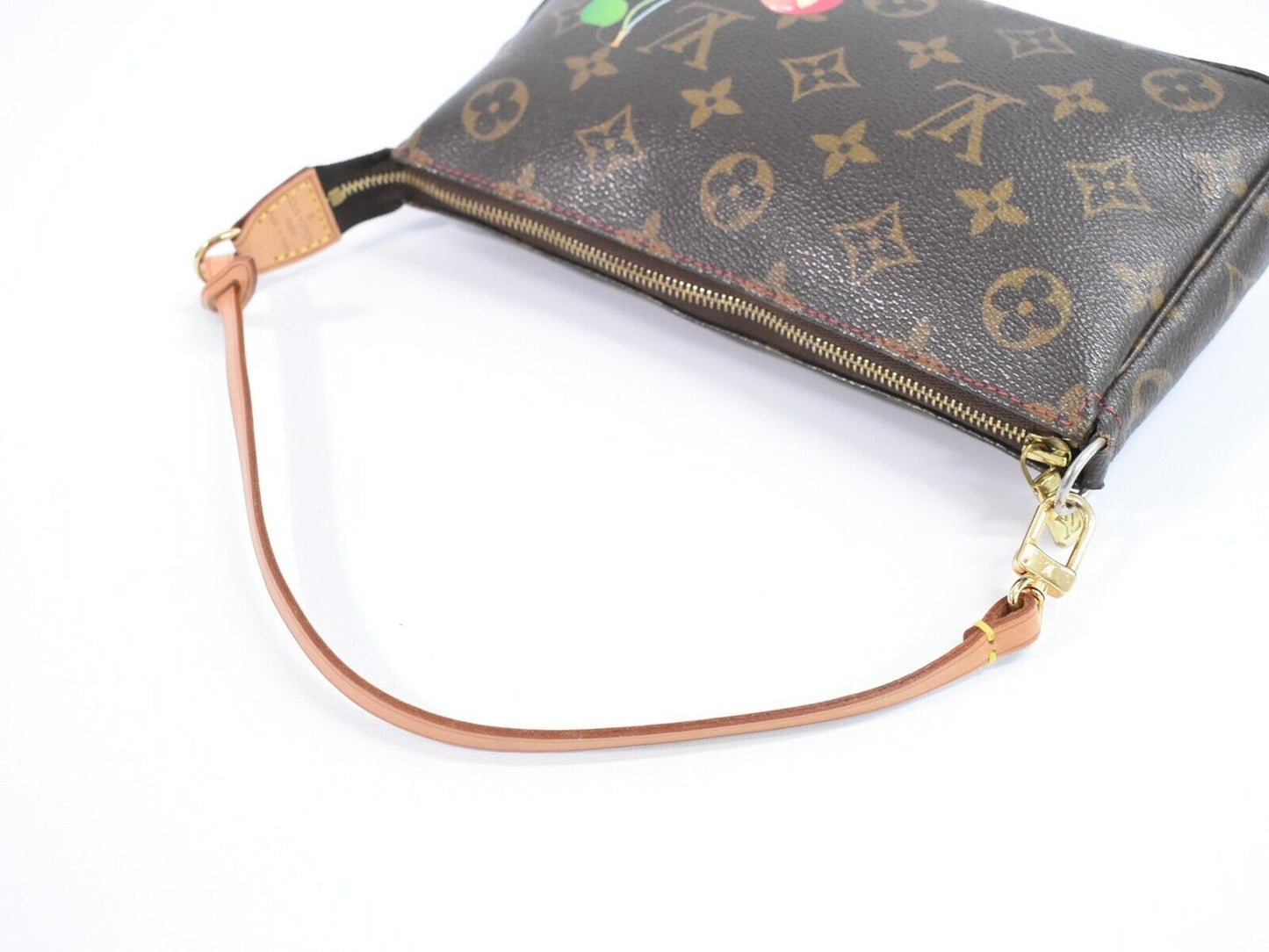 Louis Vuitton Pochette Accessoire Canvas Clutch Bag ()