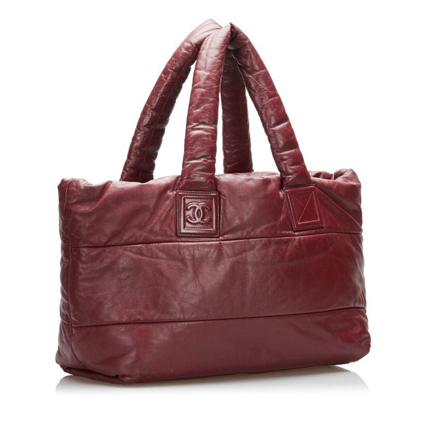Chanel Bordeaux Leather handbag bag