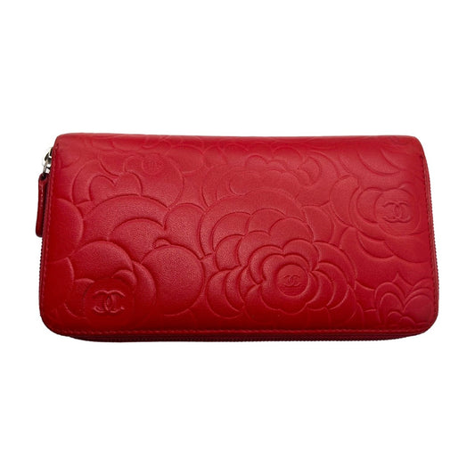 Chanel bag Red Camellia Wallet