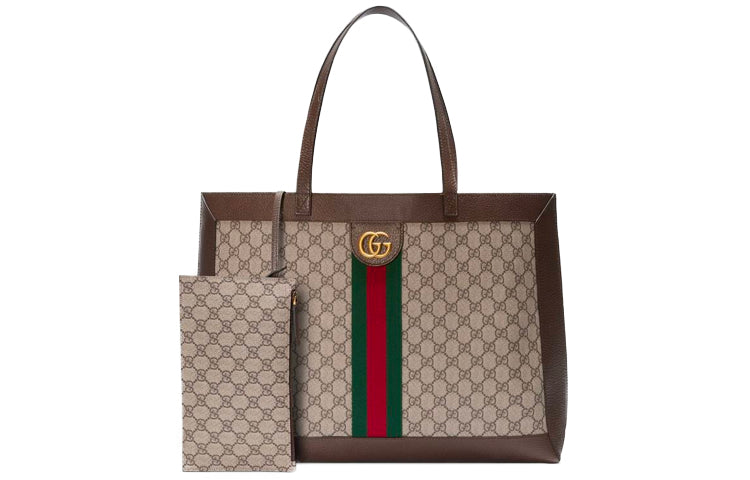 (WMNS) GUCCI Ophidia Series Pattern GGSingle Shoulder Bag Brown 547947-9VE1C-8685