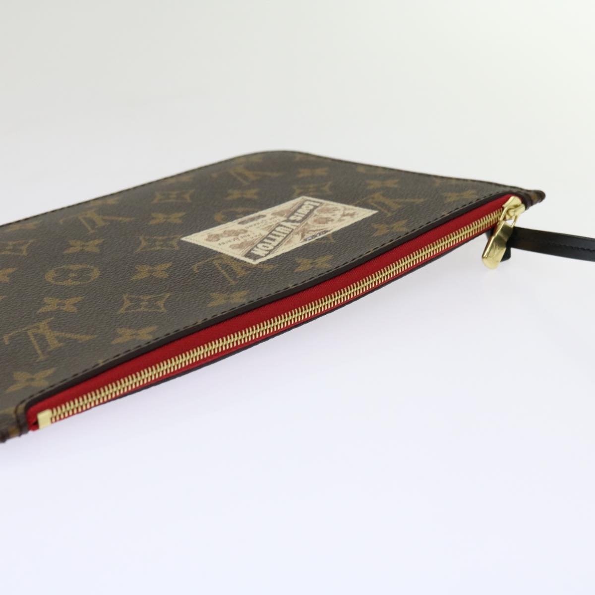 Louis Vuitton Neverfull Pouch Canvas Clutch Bag ()