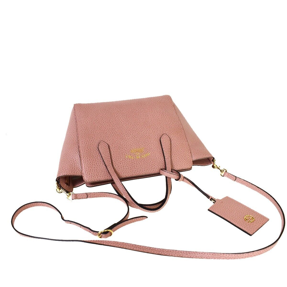 Gucci Swing Pink Leather Handbag ()