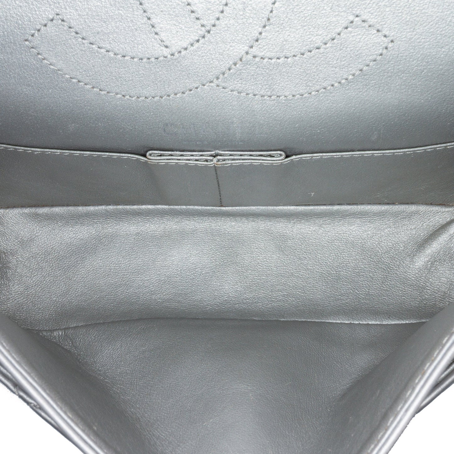 Silver Chanel Reissue 2.55 Aged Calfskin Flap 225 Shoulder Bag