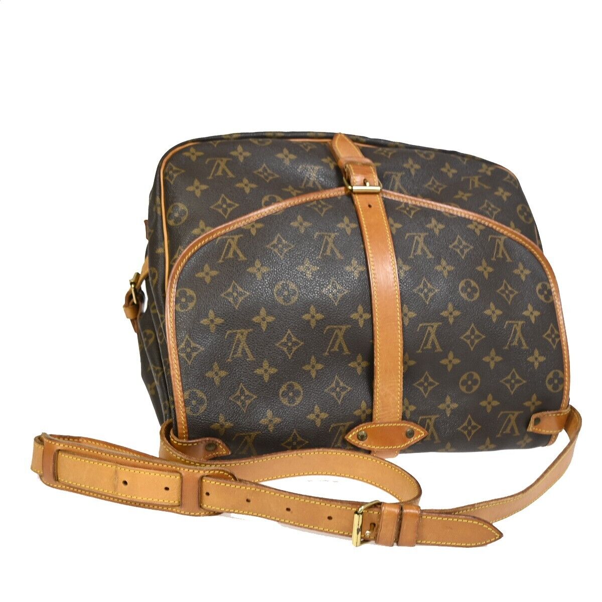 Louis Vuitton Saumur 35 Canvas Shoulder Bag ()