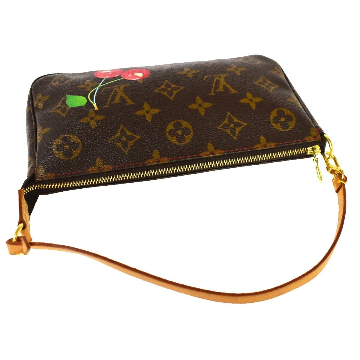 Louis Vuitton Pochette Accessoires Canvas Clutch Bag ()