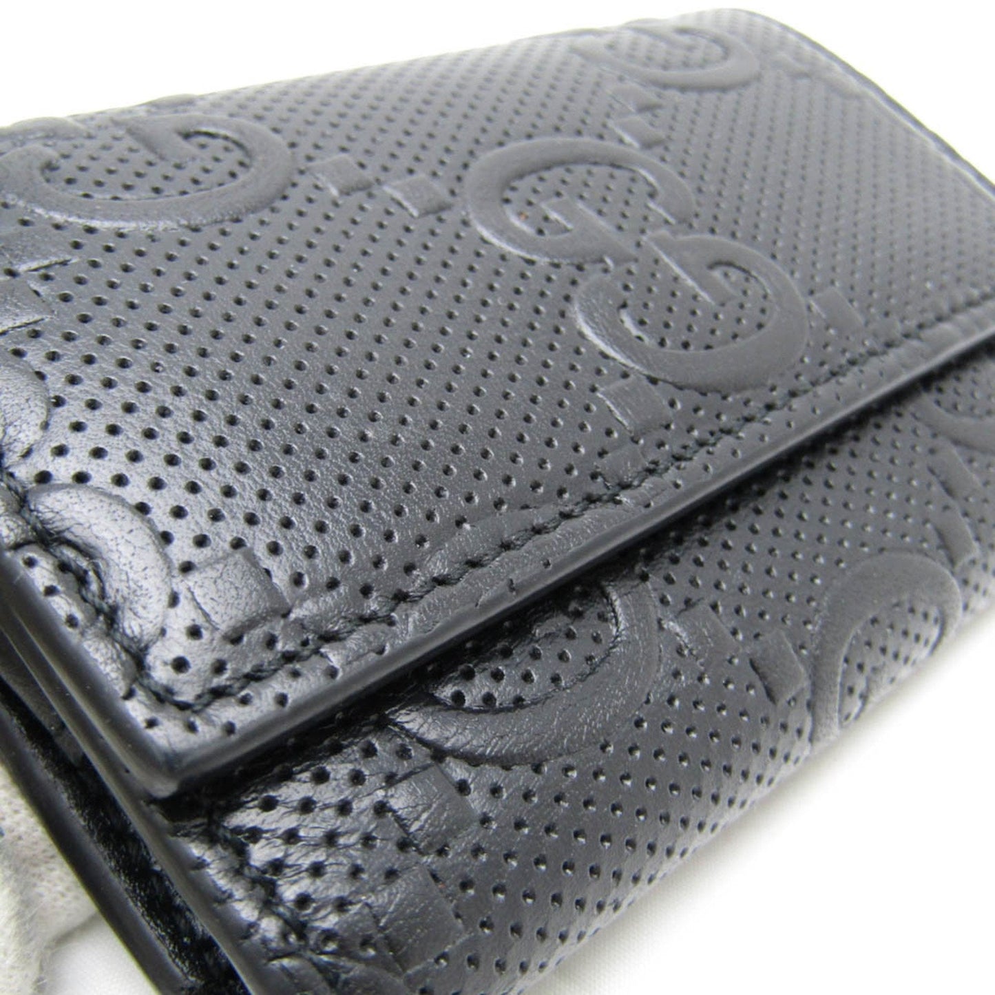 Gucci Gg Embossé Black Leather Wallet ()