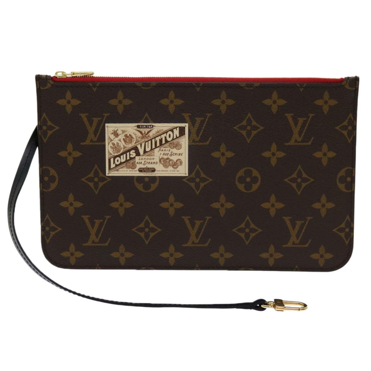 Louis Vuitton Neverfull Pouch Canvas Clutch Bag ()