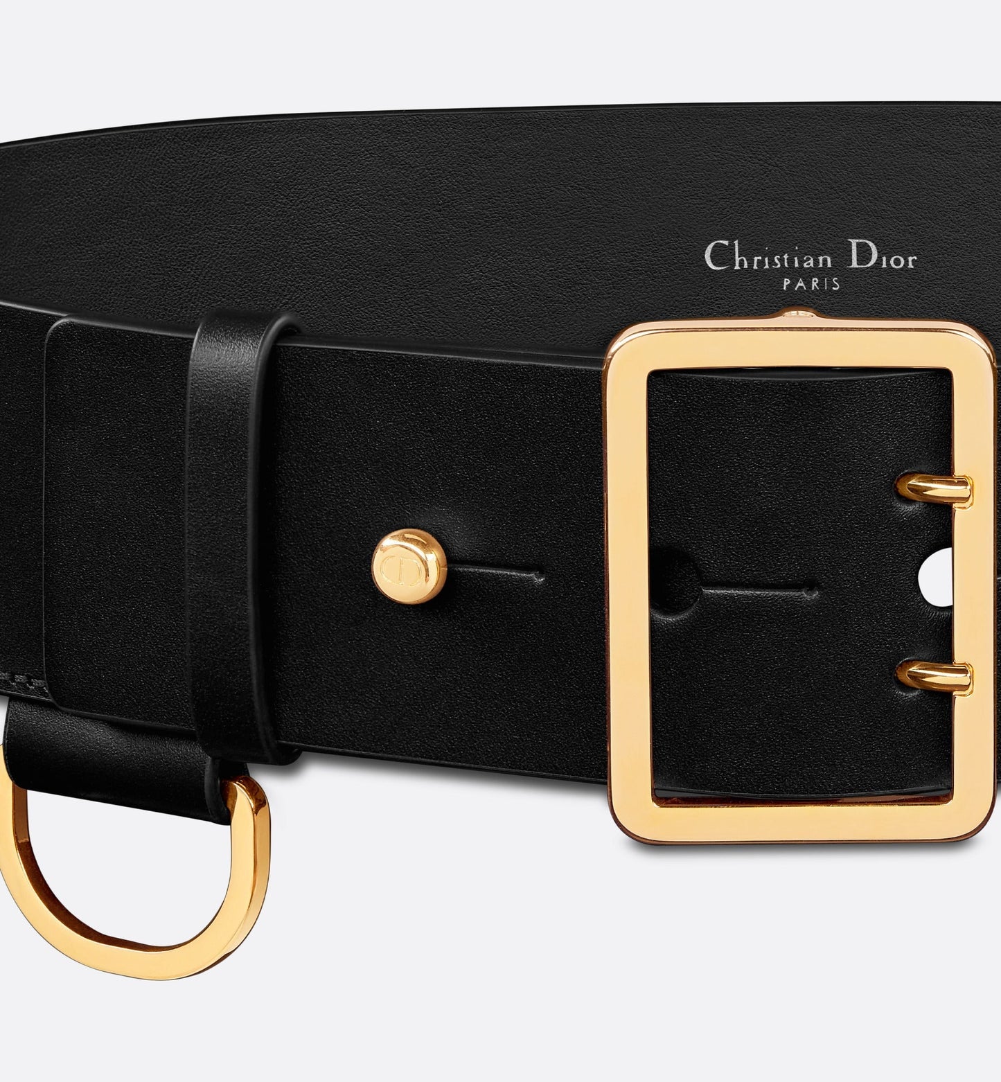 Dior Punk Belt • Black Matte Calfskin, 55 MM