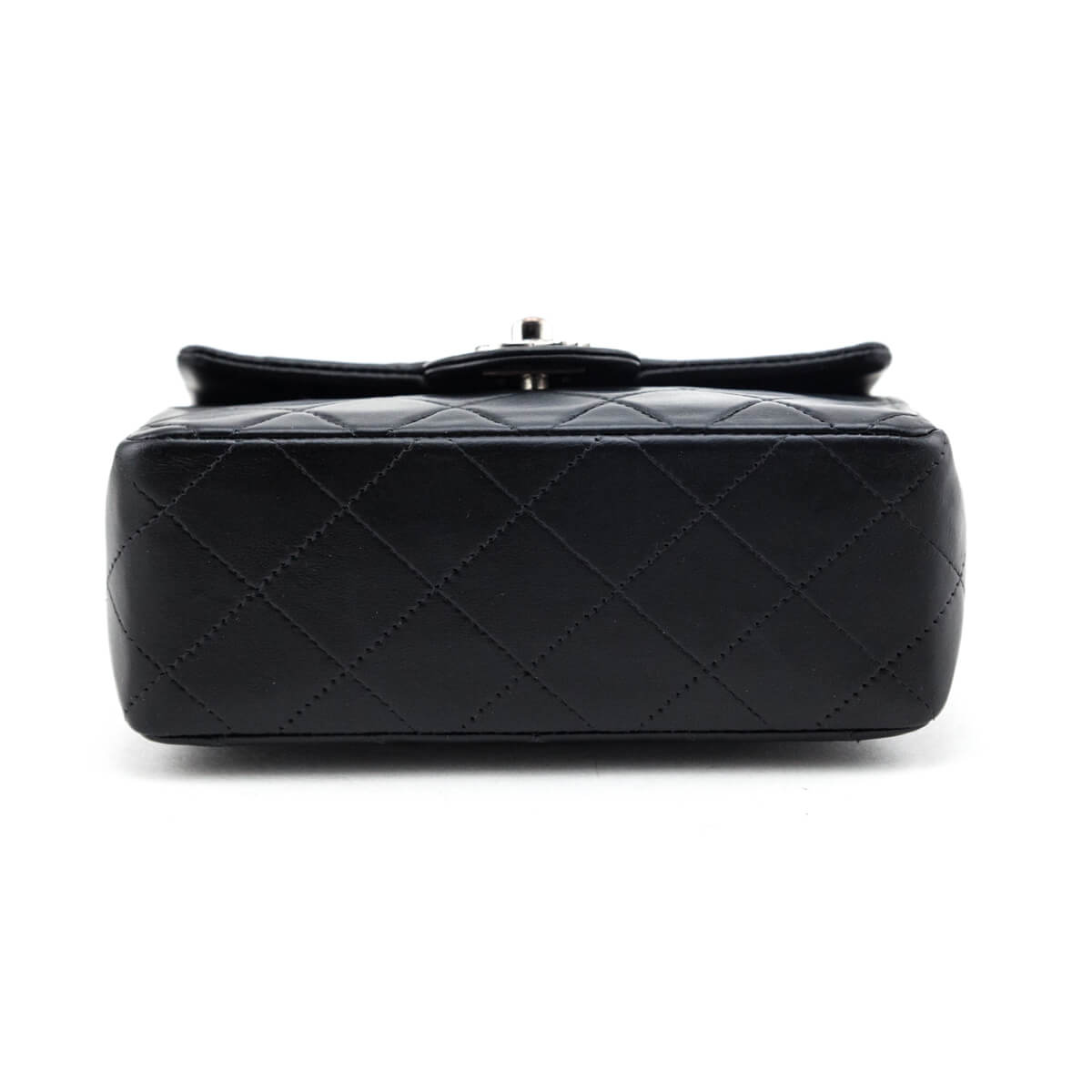 Chanel Black Quilted Lambskin Vintage Mini Single Flap Bag