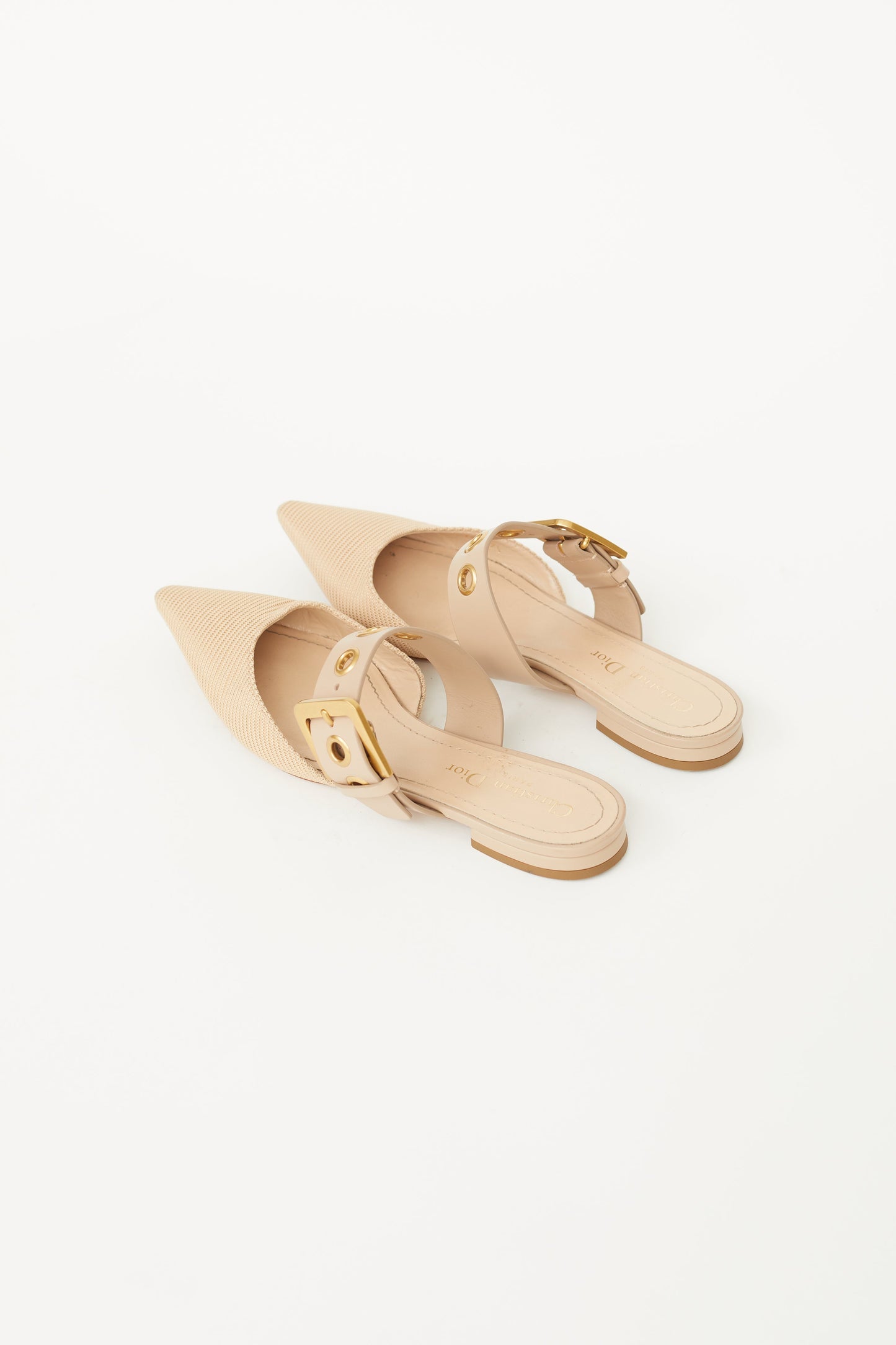 Beige D-Dior Technical Canvas Mule