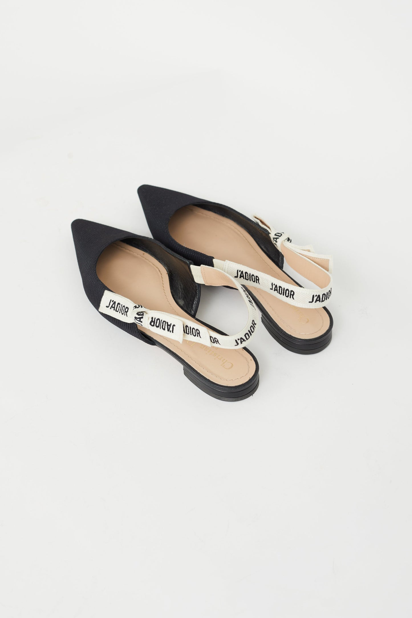 Black J'Adior Slingback Ballerina Flat