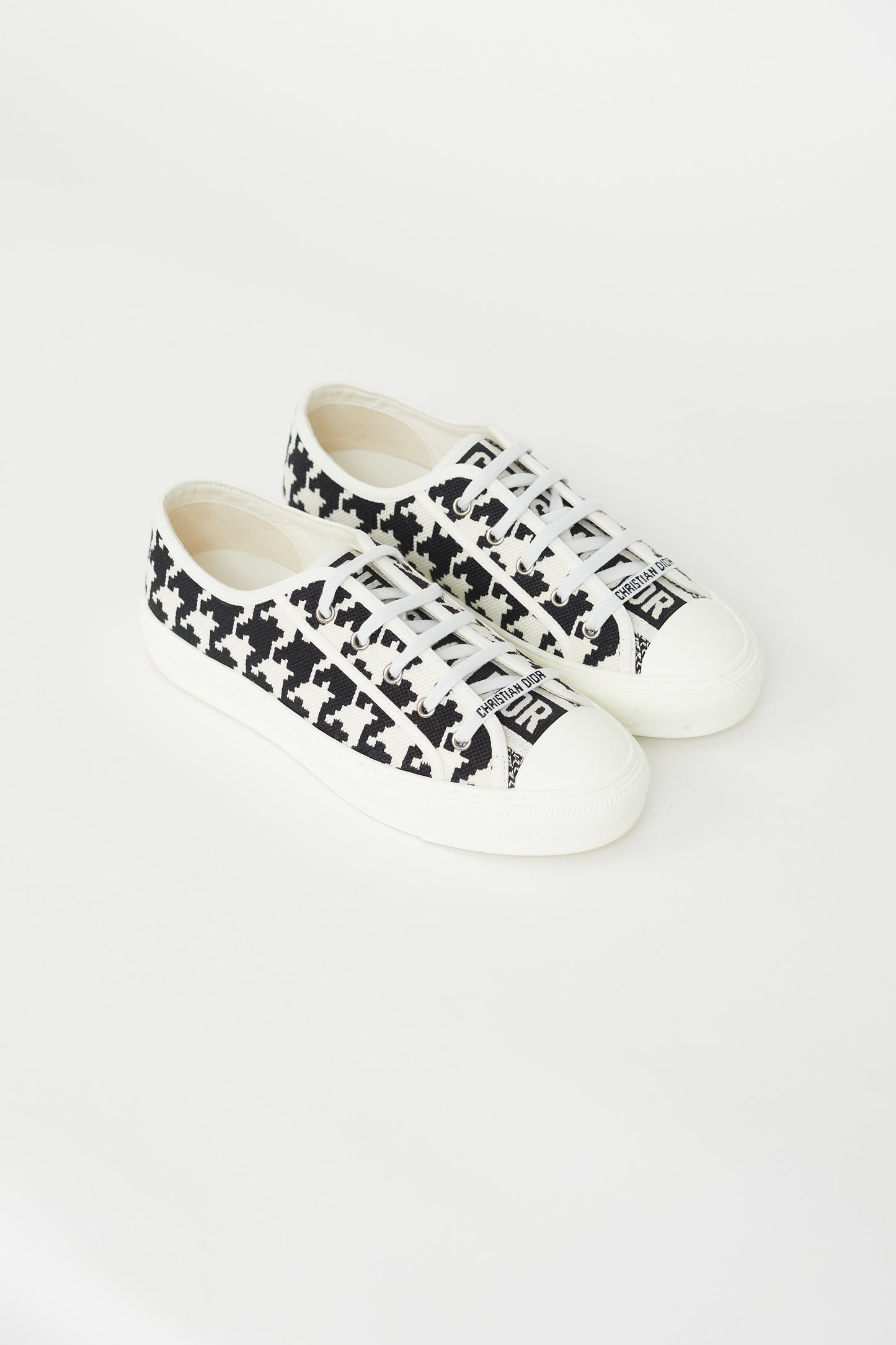 Black & White Walk'n'dior Woven Sneaker