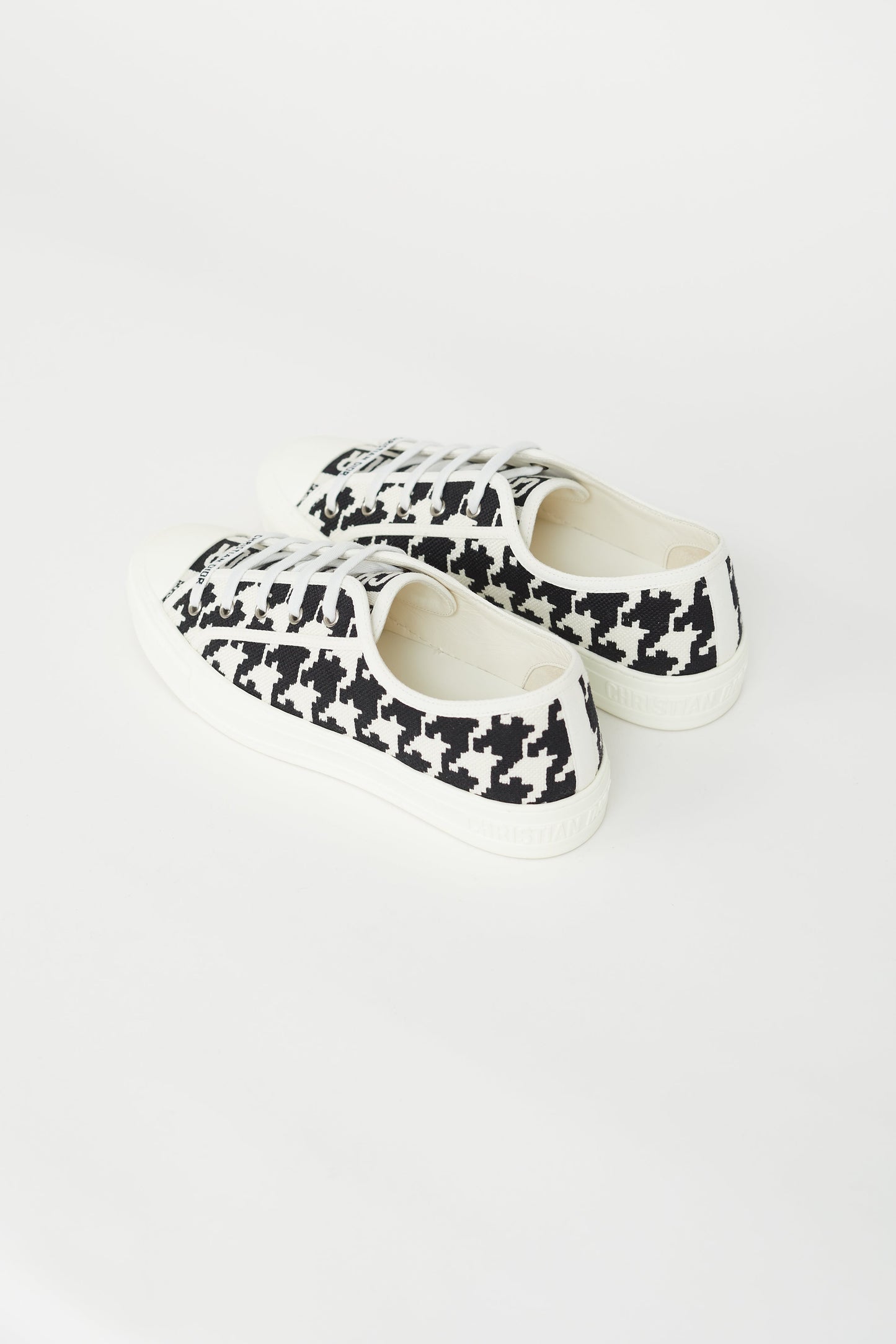 Black & White Walk'n'dior Woven Sneaker