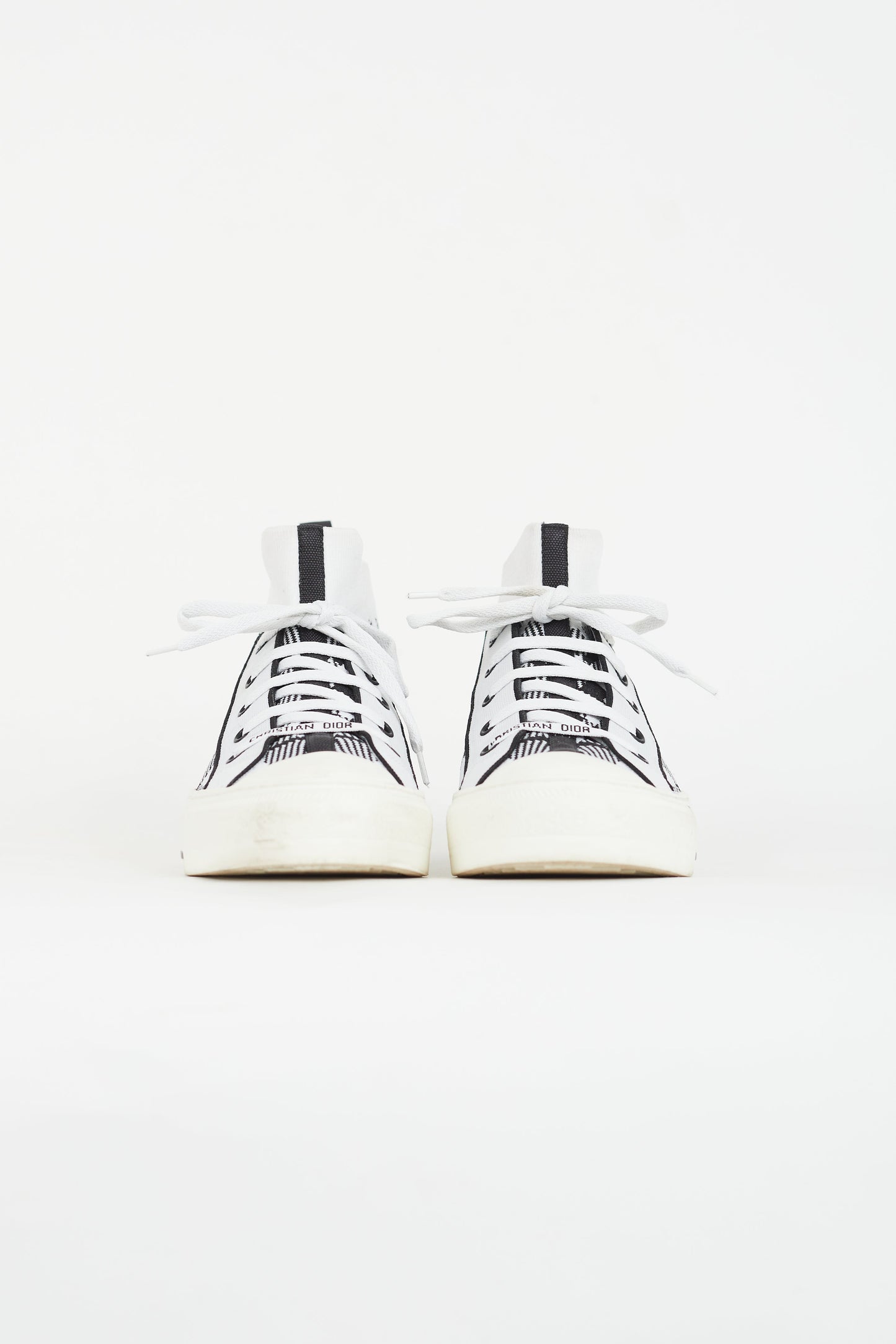 Black & White Walk'n'Dior Check Sneaker
