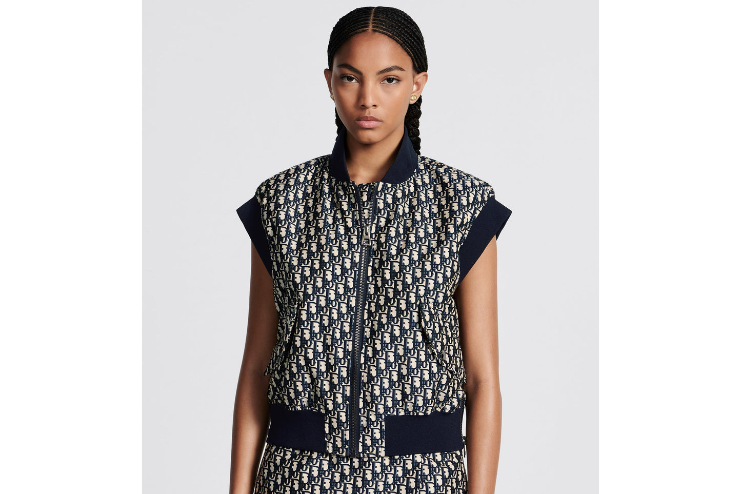 Vest • Blue Dior Oblique Technical Taffeta