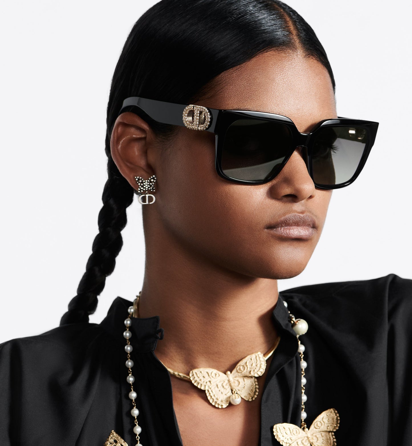 30Montaigne S11I • Black Square Sunglasses