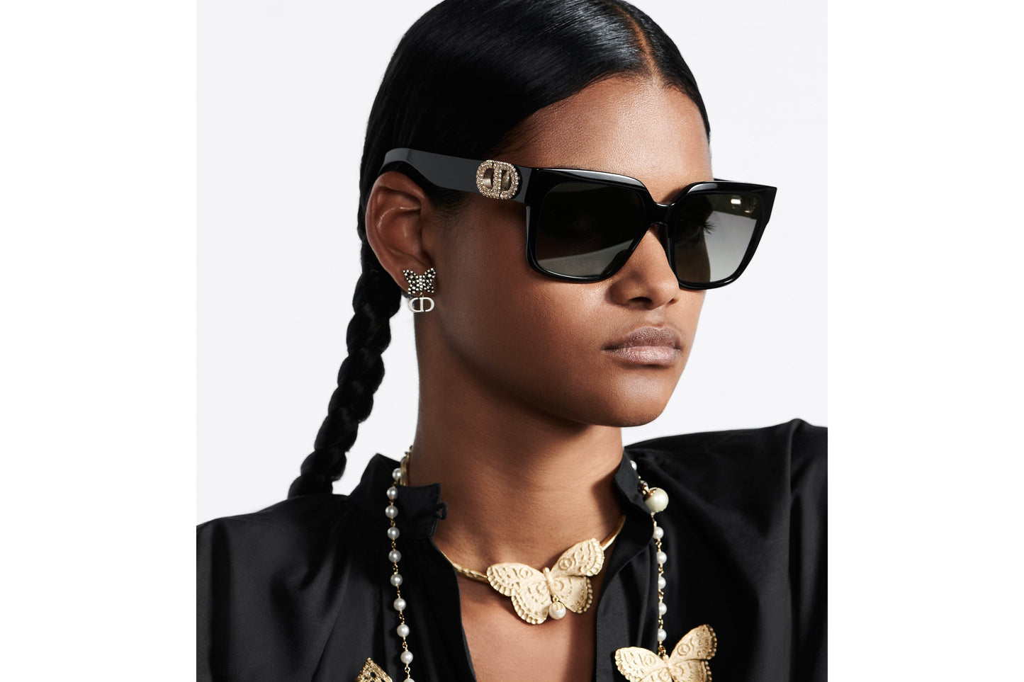 30Montaigne S11I • Black Square Sunglasses