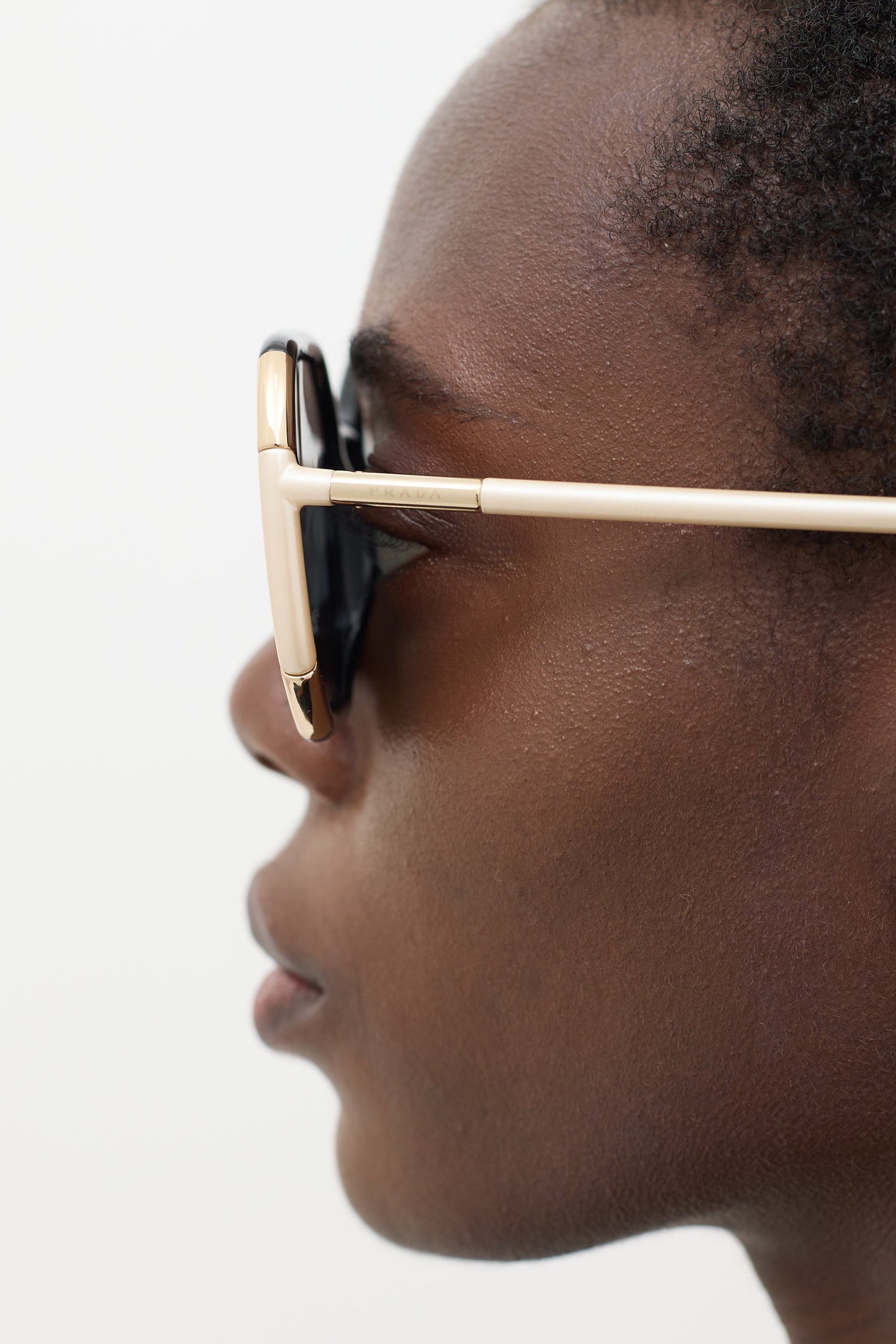 Black & Beige SPR20X Square Sunglasses