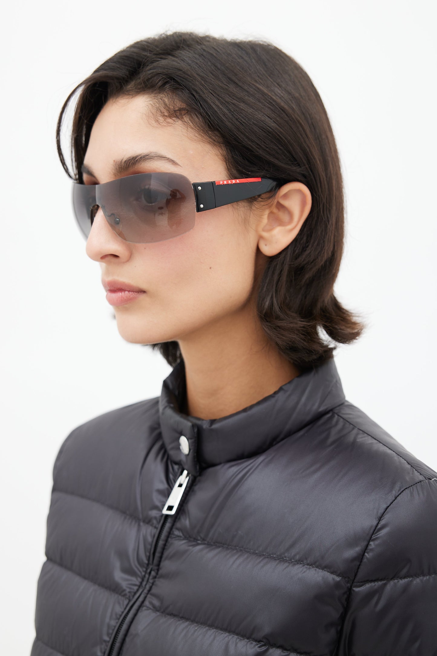 Black Sport Shield SPS07F Sunglasses