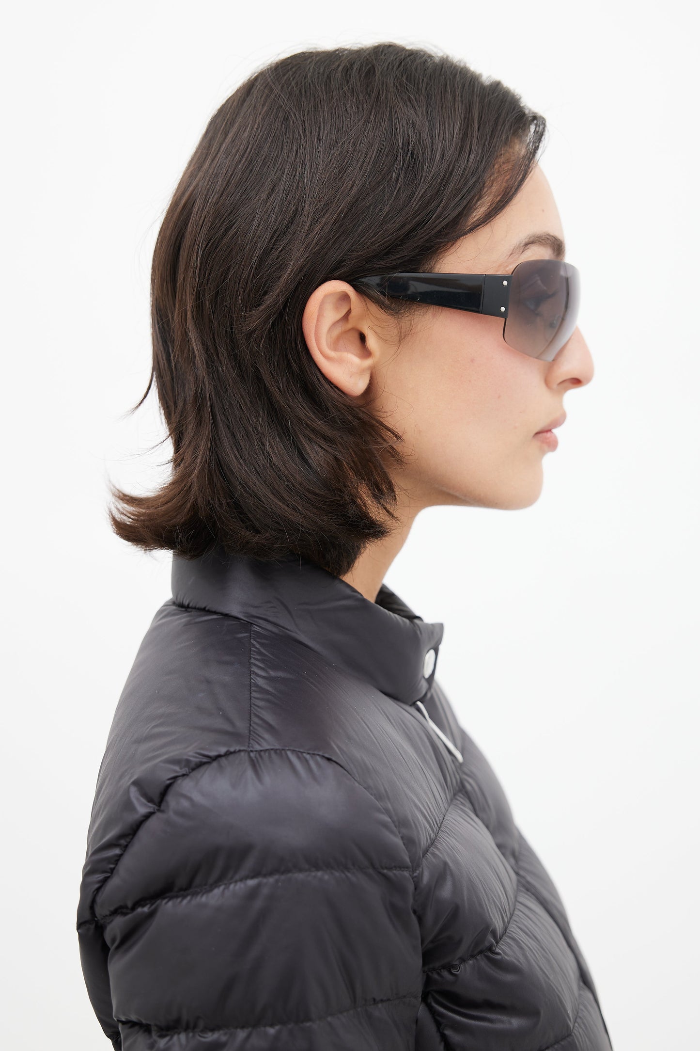 Black Sport Shield SPS07F Sunglasses