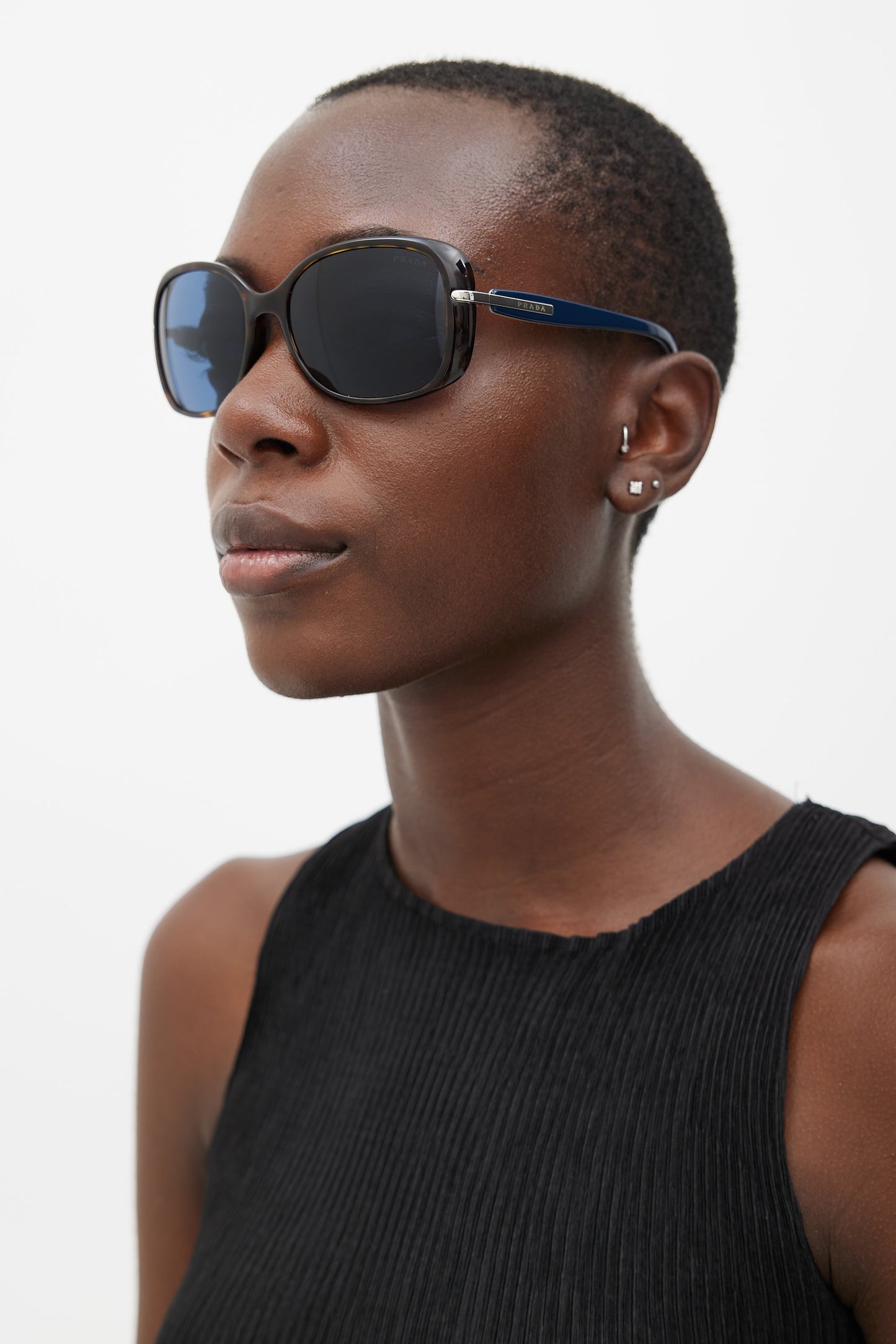Brown & Blue Conceptual 2AU-1V1 Sunglasses