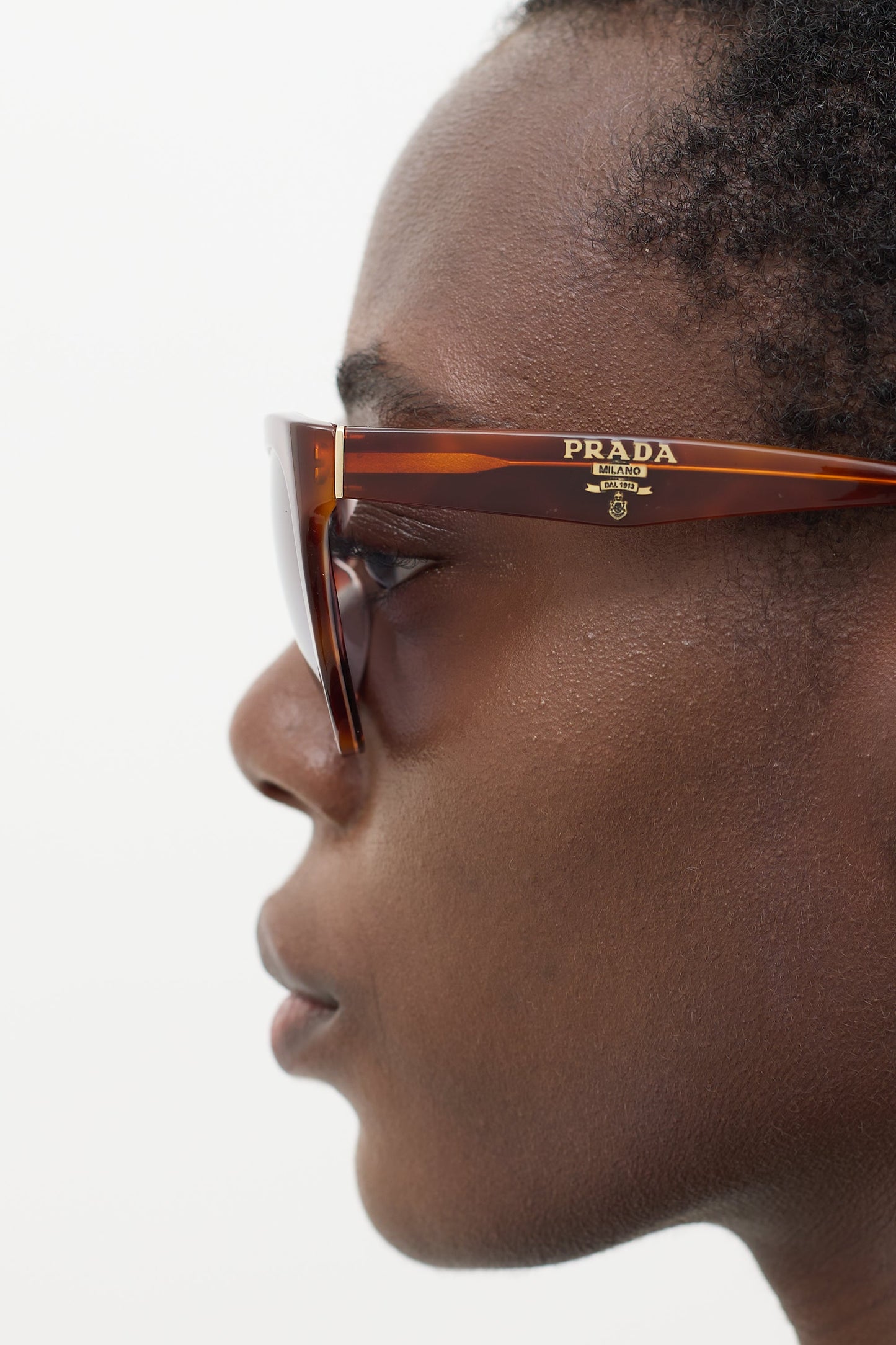 Brown SPR05P Marbled Cateye Sunglasses