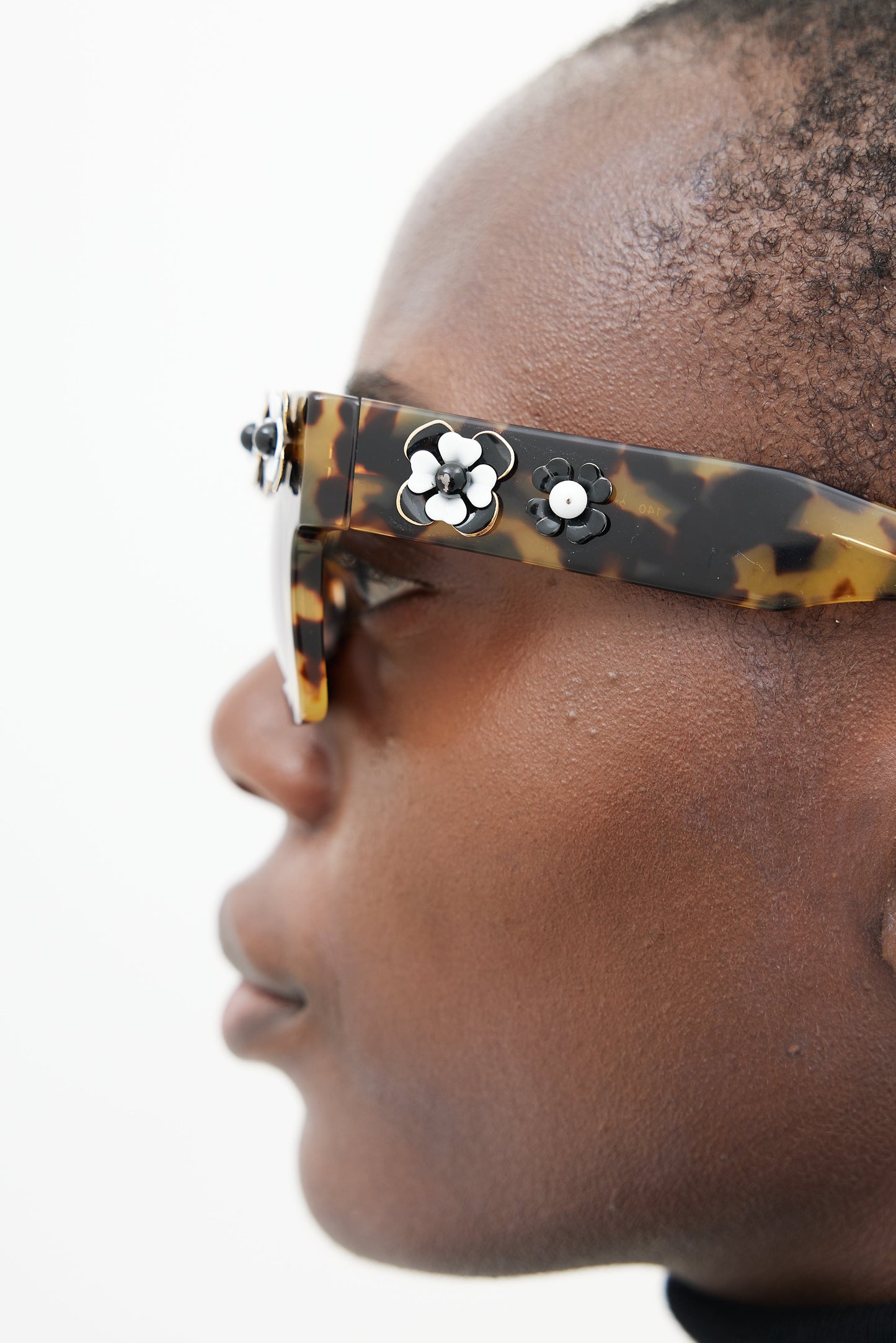 Brown SPR25P Floral Sunglasses