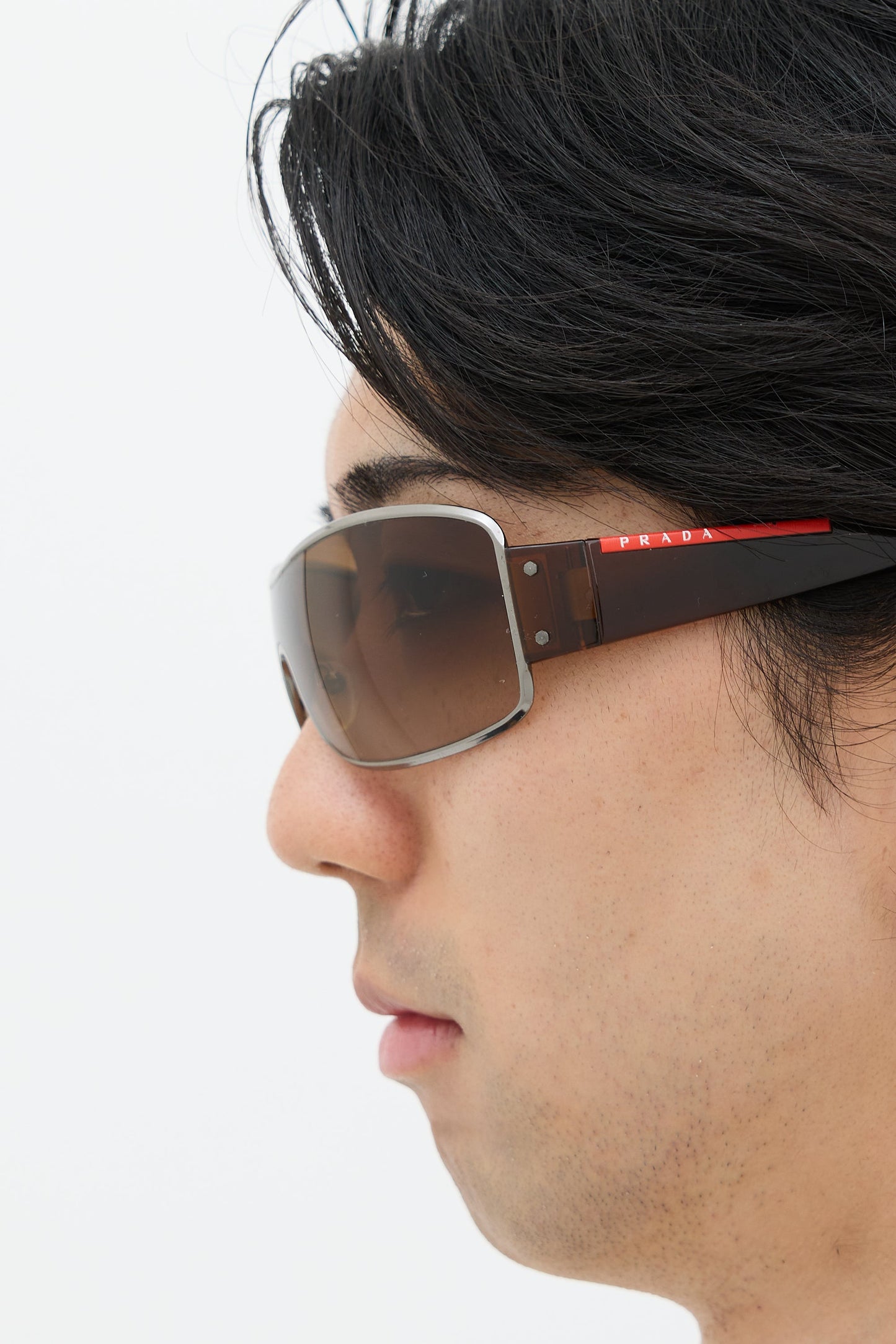 Brown SPS52E Shield Sunglasses