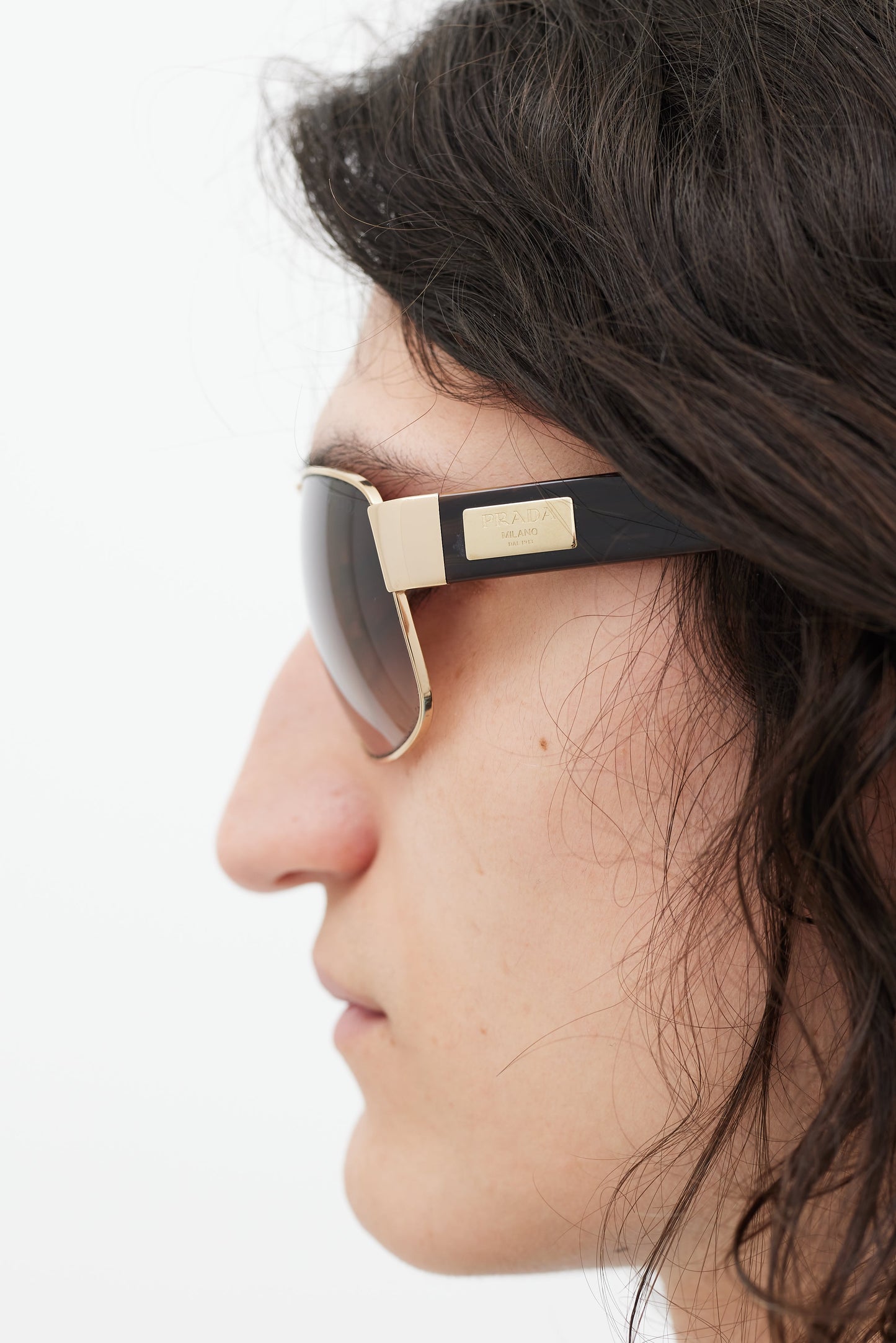 Gold & Brown SPR61L Aviator Sunglasses