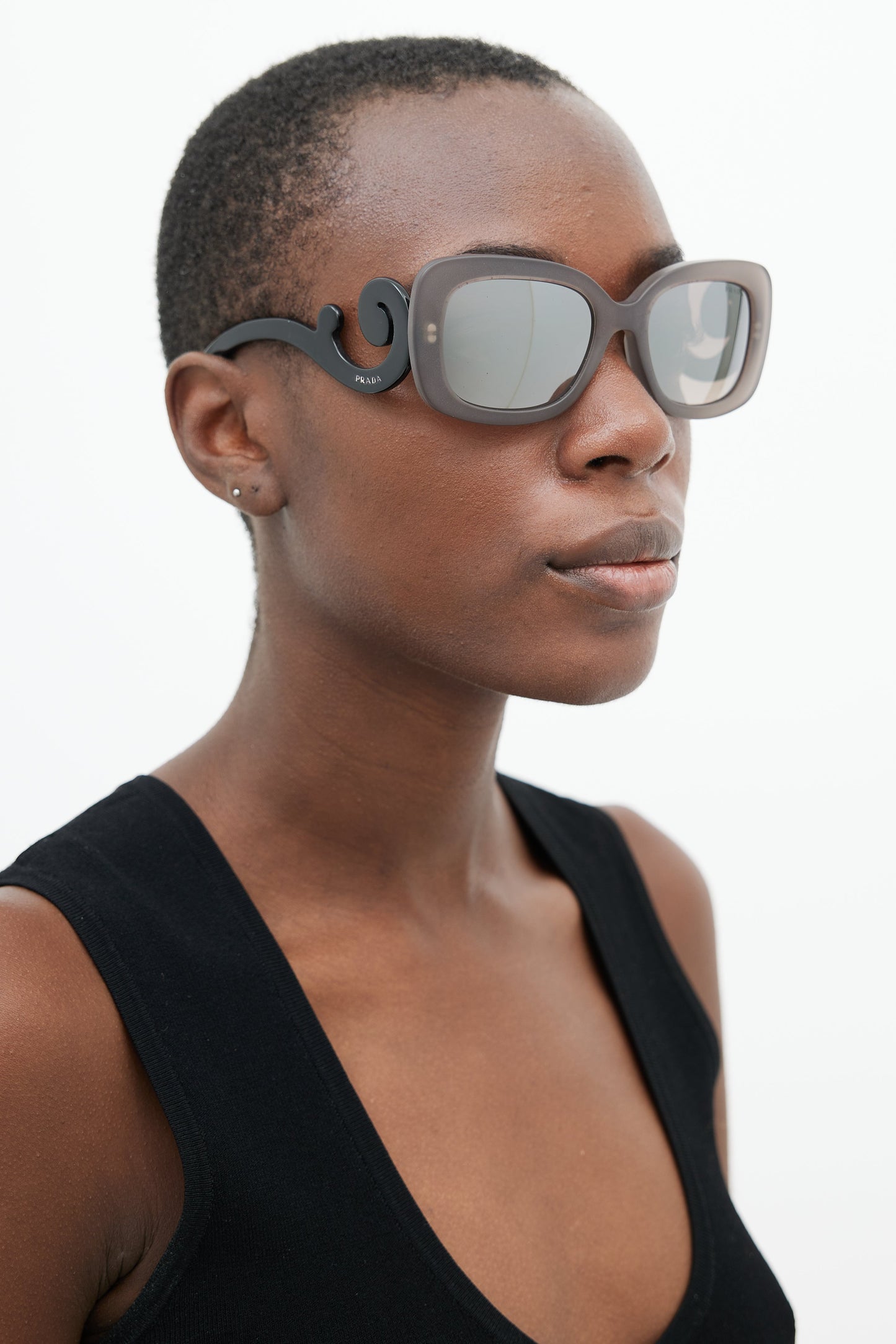 Grey & Black SPR270-A Baroque Sunglasses