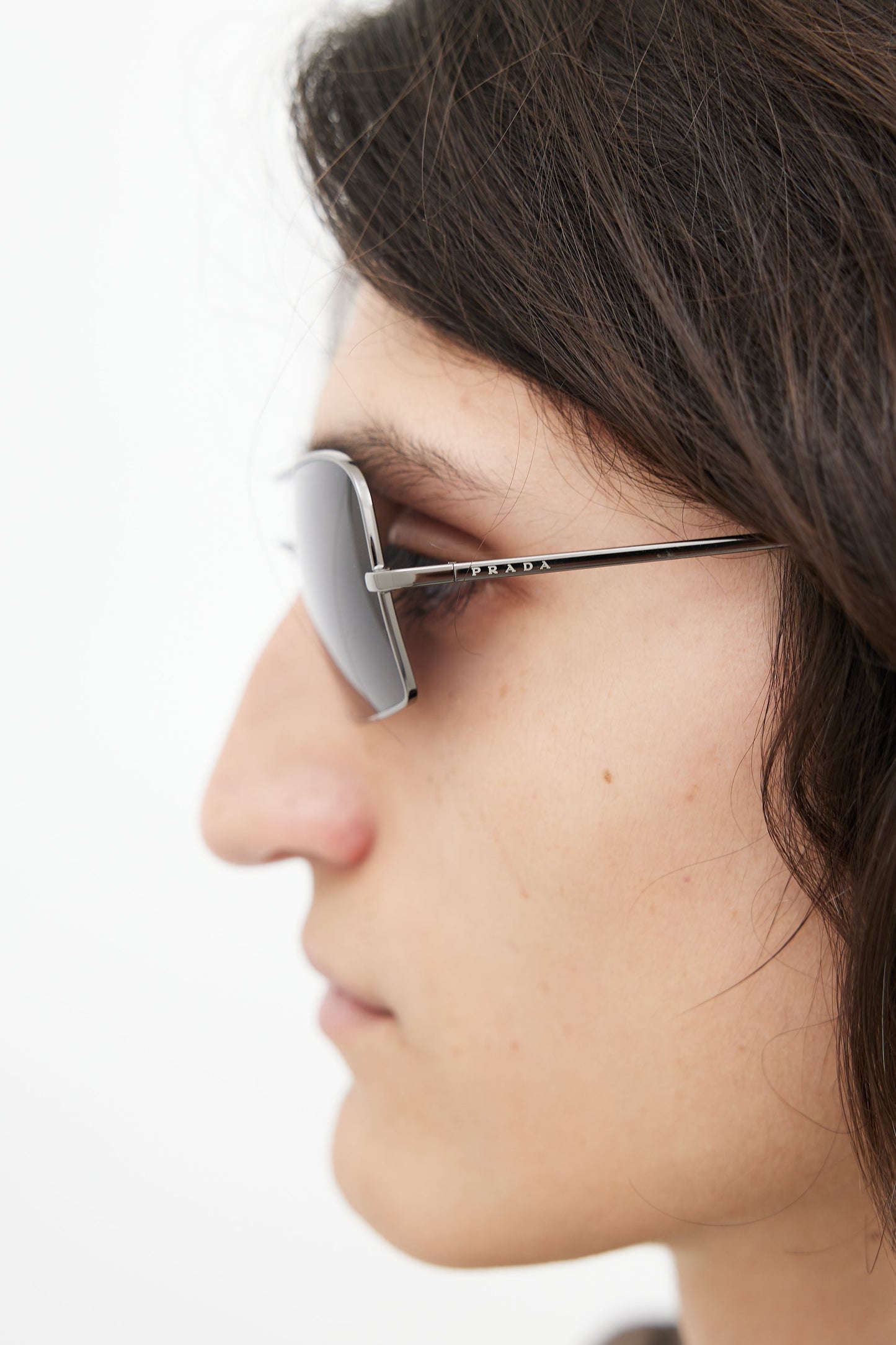 Silver SPR57B Square Sunglasses