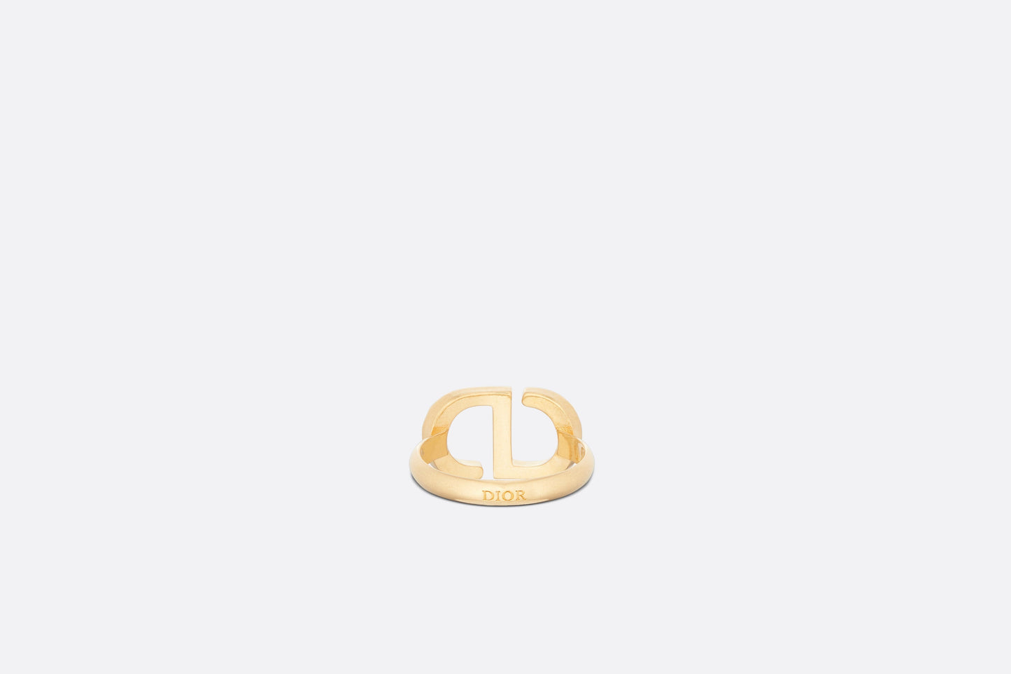 Petit CD Ring • Gold-Finish Metal and Silver-Tone Crystals