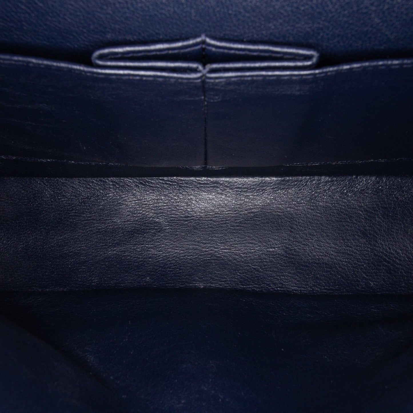 Blue Chanel Medium Classic Patent Double Flap Shoulder Bag