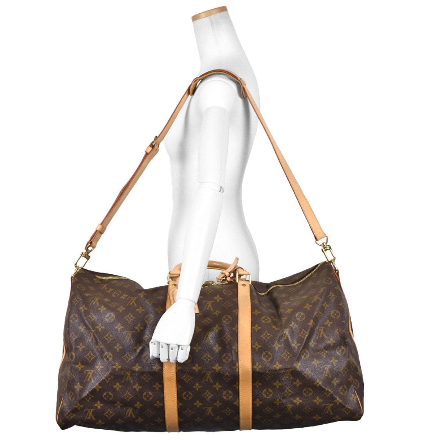 Louis Vuitton Keepall Bandoulière 60 Canvas Travel Bag ()