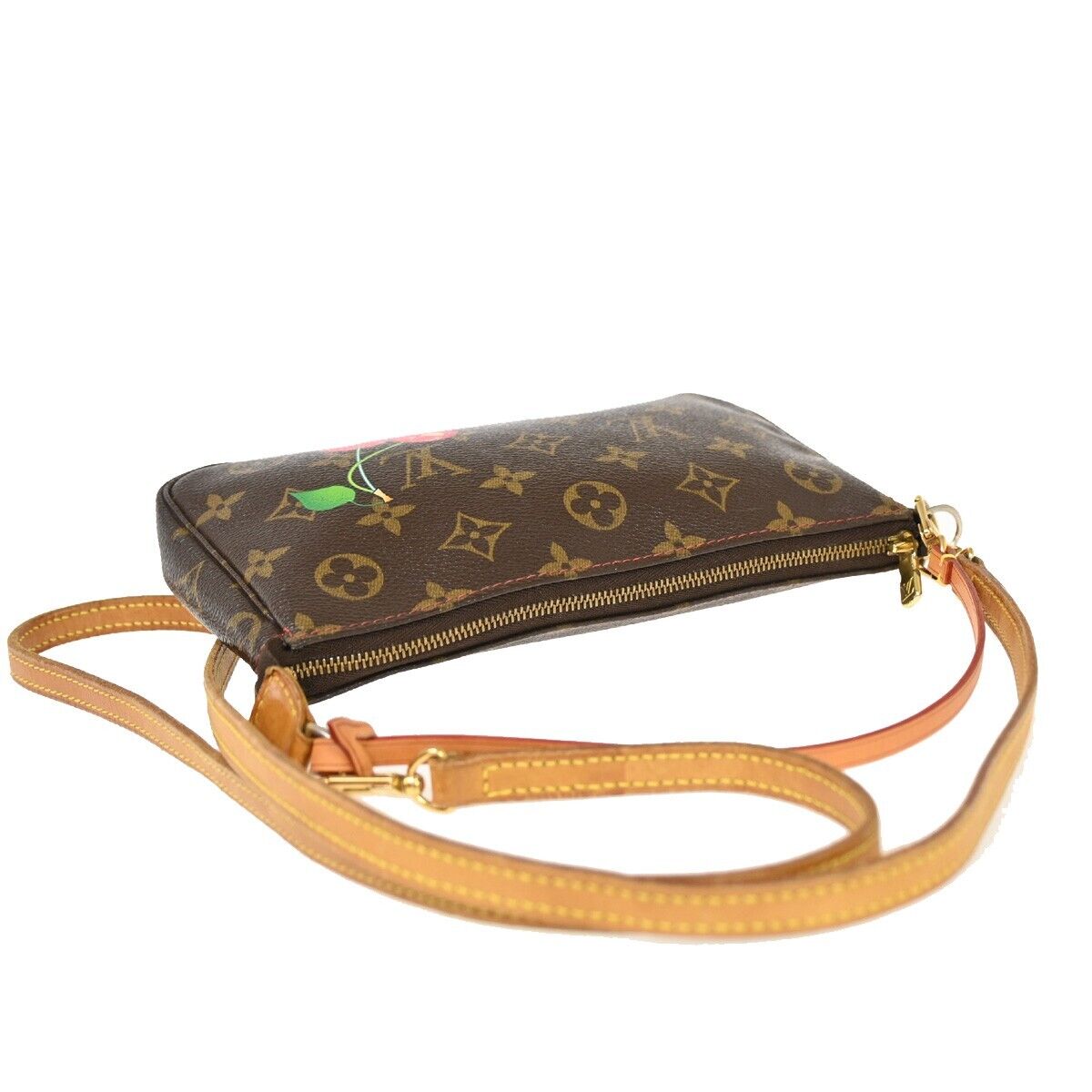 Louis Vuitton Pochette Accessoires Canvas Clutch Bag ()